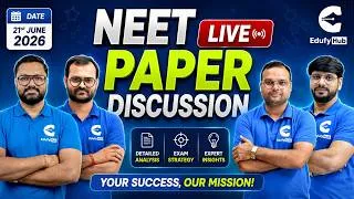 Thumbnail: 🔥 NEET 2026 Paper Discussion LIVE | Detailed Analysis Exam Strategy & Expert Insights 🚀