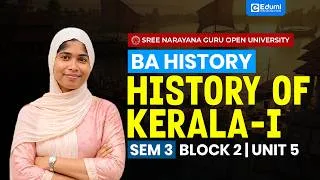Thumbnail: SGOU | BA History | History of Kerala-I | Sem 3