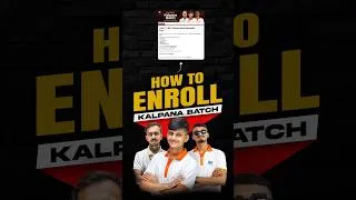 Thumbnail: How to Enroll Class 11 (Science) Kalpana Batch - Guided Video