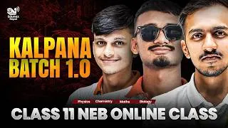 Thumbnail: All about Class 11 NEB Science Kalpana Batch - Physics, Chemistry, Maths, Biology