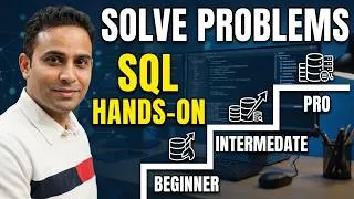 Thumbnail: SQL 15 Interview Questions | Beginner to Pro Hands-On Practice