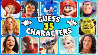 Thumbnail: Guess 35 Movie Characters by Their VOICE + SONG 🔊 ~ Ultimate Movie Quiz 2026 ~ 😍💎🎶