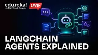 Thumbnail: LangChain Agents Explained | How LangChain Works to Create AI Agents | AI Agents | Edureka Live