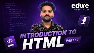 Thumbnail: Introduction to HTML for Beginners | Learn HTML from Scratch | HTML Tutorial 2026 | Part : 1