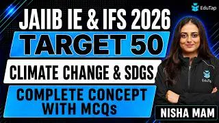 Thumbnail: JAIIB IE & IFS 2026 Online Classes | Climate change & SDGs | JAIIB IE & IFS Nov Preparation