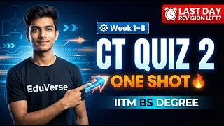 Thumbnail: CT Quiz 2 One Shot | Week 1–8 Complete Revision | Computational Thinking | IITM BS Degree