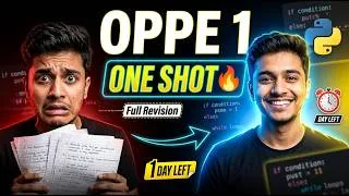 Thumbnail: Python OPPE 1 One Shot | Complete Revision in One Video | Foundation Level | IITM BS Degree