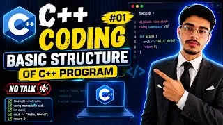 Thumbnail: C++ Coding #01 | ASMR Coding Basic Structure of C++ Program |No Talk