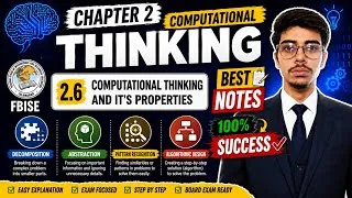 Thumbnail: 9 Fbise CS |Ch 2 Computational Thinking & Algo| 2.6: Computational Thinking and its properties 