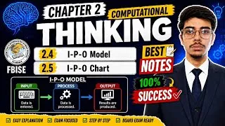 Thumbnail: 9 Fbise CS Ch 2 Computational Thinking and Algorithms| 2.4: I-P-O Model | 2.5: I-P-O Chart 