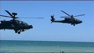Thumbnail: Bikinis & AH-64 Apache Attack Helicopters Myrtle Beach, SC 4th of July - America250 Celebration