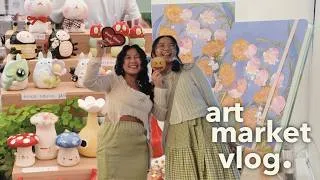 Thumbnail: visiting Mellow Art Market 🌷🌼  meeting artist mutuals | melbourne vlog