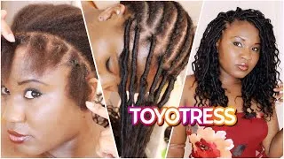 Thumbnail: Less than 2hrs, Fast distressed Locs technique | Boho faux locs for beginners | Toyotress