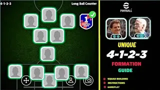Thumbnail: Best 4-2-1-3 Long Ball Counter Formation | Squad Build Guide | eFootball 2026 Mobile