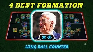 Thumbnail: 🏆 Top 4 Best Long Ball Counter Formations | eFootball 2026 META