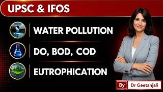Thumbnail: Water Pollution I DO, BOD, COD, Eutrophication & Wastewater Treatment I UPSC & IFoS