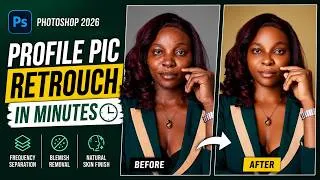 Thumbnail: How to Edit a Professional Social Media Profile Picture in Photoshop 2026 |Frequency Separation 2026