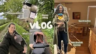 Thumbnail: Mein neuer Alltag als Mama | Workouts, Ernährung & Pilatesausbildung 💪💻🥦👼