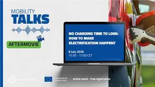 Thumbnail: Mobility Talks 34:  No charging time to lose: how to make electrification happen? | Aftermovie