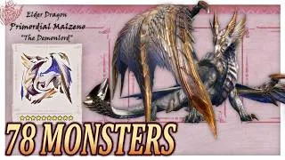 Thumbnail: All Monsters + Roars [MHR: Sunbreak - Final Version] Complete Showcase of Monster Hunter Rise