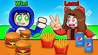 Thumbnail: Roblox Rock, Paper, Scissors, EAT !!