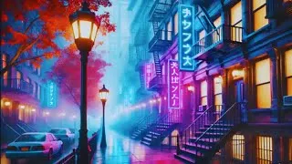 Thumbnail: 🍂 Cozy Autumn Street R&B Mix — Smooth Lofi Vibes for Night Walks, Chill Study & Relaxing Mood