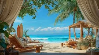 Thumbnail: Sunny Tropical Beach | Ocean Waves and Bird Sounds for Deep Sleep, Relaxation & Peace