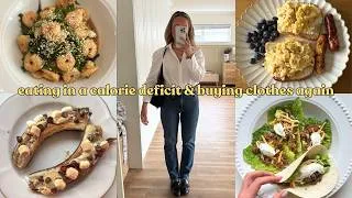 Thumbnail: Foods I'm Eating in a Calorie Deficit & Buying Clothes Again | Elanna Pecherle