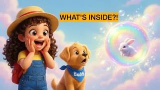 Thumbnail: 🫧 Bubble World Adventure! Ela & Buddy Discover a Magical Rainbow World!