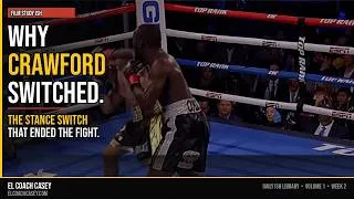 Thumbnail: How Crawford's Stance Switch Set Up The Stoppage — Film Study Breakdown