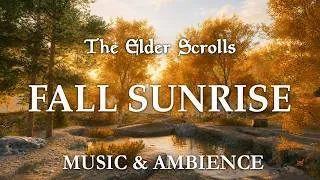 Thumbnail: Fall Sunrise in Skyrim | Calming Skyrim Music & Fall Ambience | 3 Hours