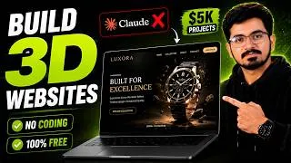 Thumbnail: How To Build & Sell $5,000 Premium 3D Animated Websites with AI 🤯 | FREE No Coding (2026)