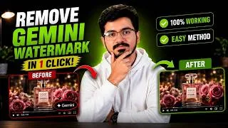 Thumbnail: Remove Gemini Watermark in 1 Click 🤯 | 100% Working Method (2026)