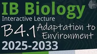 Thumbnail: IB Biology B4.1 - Adaptation to Environment [SL/HL] - Interactive Lecture 2025-2033