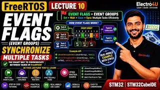 Thumbnail: FreeRTOS Lecture 10 | Event Flags Explained with STM32 | Event Groups Made Easy