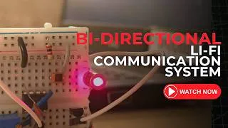 Thumbnail: Bi-Directional Li-Fi Communication Using Laser Light at 520 kbps! | DIY Li-Fi Project