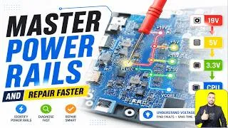Thumbnail: Learn Motherboard Power Rails and Repair Faster 🚀