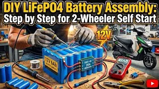 Thumbnail: HOW TO MAKE ?...SELF START VEHICLES BATTERY... STEP BY STEP, ASSEMBLY PROCEDURE 