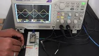 Thumbnail: Phase-shifted Sine Wave | #arduino #arduinoproject #esp325