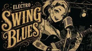 Thumbnail: Electro Swing Blues 🎸 TOXIC BOURBON | Electric Guitar & Brass VOCAL | Smoky Speakeasy Vibes