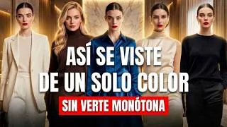 Thumbnail: Cómo Vestir de un Solo Color con Elegancia (Sin Verte Monótona)