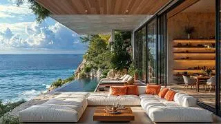 Thumbnail: Positive Jazz In Fresh Summer | Start New Day With Soft Seaside Jazz In Luxury Living Room