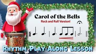 Thumbnail: Christmas Rhythm Play Along! Carol of the Bells (Rock Version)