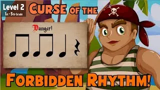Thumbnail: LEVEL 2/7: Curse of the Forbidden Rhythm Play Along! Elementary Music Game- Poison Rhythm!