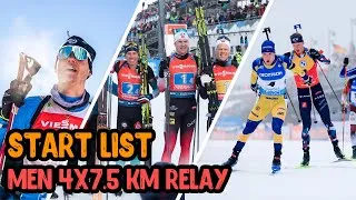 Thumbnail: Start List IBU World Cup Biathlon - Men 4x7.5km Relay - Ostersund 2023/24