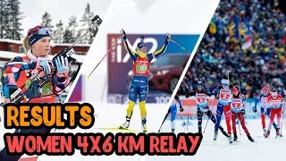 Thumbnail: Results IBU World Cup Biathlon - Women 4x6km Relay - Ostersund 2023/24
