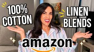 Thumbnail: Amazon Try-On Haul Summer Outfits| NATURAL FIBERS that are PERFECT for SUMMMER| Fashion-women over40
