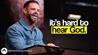Thumbnail: It’s Hard To Hear God | I Know That Voice | Steven Furtick | Elevation Church