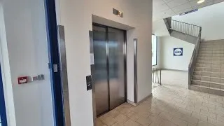 Thumbnail: 2021 Kone TranSys MRL Traction elevator at Lidl, calea Drăgășani 20 in Pitești, RO