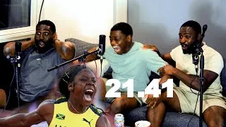 Thumbnail: SHERICKA JACKSON RUNS 21.41 REACTION | 200M WOMEN BUDAPEST | ATHLETICS WORLD CHAMPS